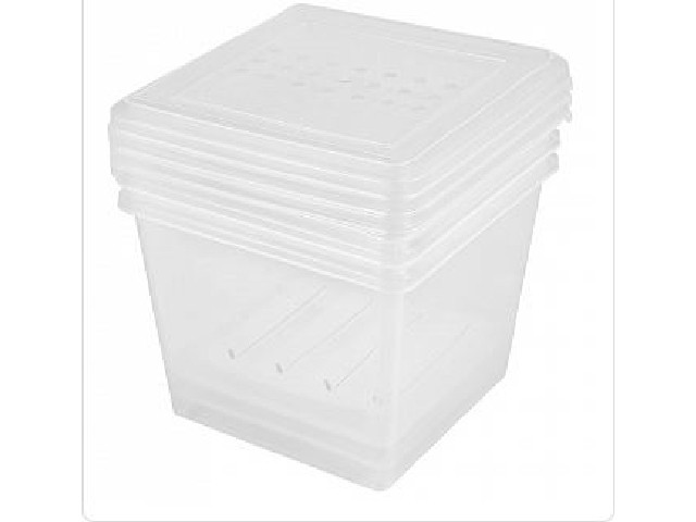 Комплект контейнеров для заморозки Asti квадратных 1,0л х 3шт. (бесцветный)
